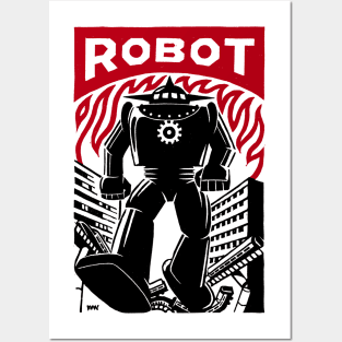 Rampaging Robot Posters and Art